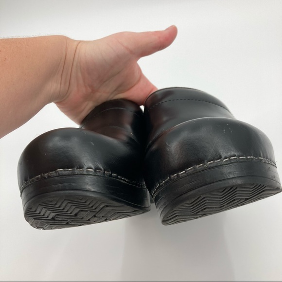 DANSKO Classic Comfort Black Leather Work Clog Shoes 39 - Picture 9 of 16